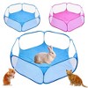 coucheta Pet Folding Fence, Dog Playpen for Puppy Small Dogs, Small Animals Tent, Breathable Transparent Pet Playpen, Keep Pets Secure - 2 of 4