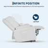 Power Lift Recliner Chair for Elderly, PU Leather Upholstered Recliner Sofa with USB Ports, Cup Holders & Storage for Living Room Home Theater - 3 of 4
