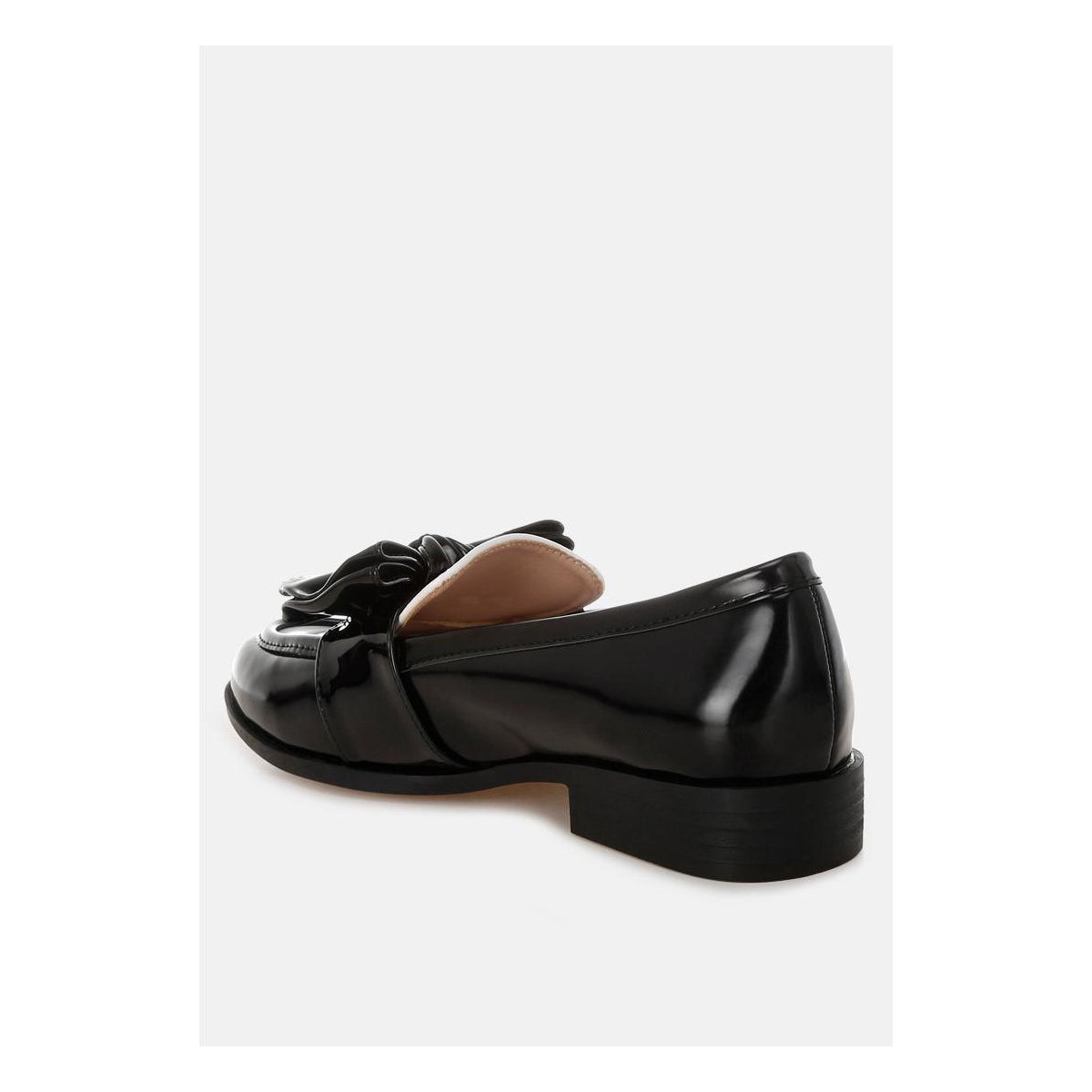 Женские туфли London Rag Womens ARAMINTA Classic Chunky Bow Loafers 8 — фото 3