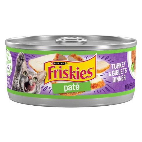 Purina Friskies Paté Wet Cat Food Turkey & Giblets Dinner - 5.5oz : Target