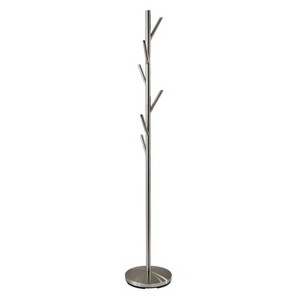 Adesso Evergreen Coat Rack Steel: Metal Frame, 6 Hooks, 67" Tall, Spot Clean, Adult Assembly Required - 1 of 2