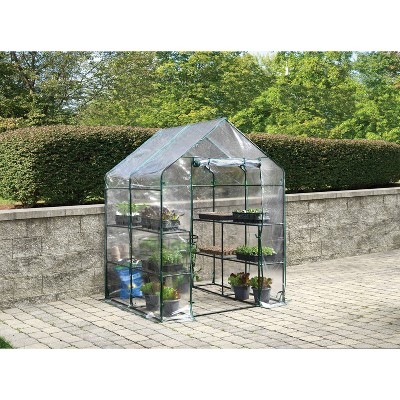 Miracle-Gro Clear PVC and Steel Mini Walk-in Greenhouse