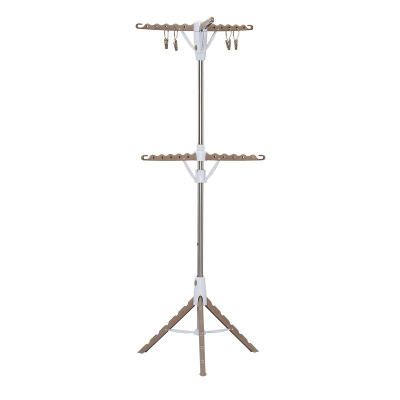 Household Essentials 2 Tier Tripod Clothes Dryer with Clips, 3 of 6