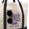 James Madison University JMU Dukes Established Date Canvas Tote Bag With External Pocket, Reusable Shoulder Bag for Shopping, School, Beach - 2 of 4