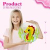 4E's Novelty 3D Beach Balls, Summer Toys for Kids - 4 pcs Mini Beach Balls for Toddlers 1-3 - 2 of 4