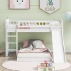 Streamdale Twin Over Twin Bunk Bed with Slide and Ladder, White - 2 of 4