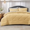 5/7 Pcs Bed in a Bag with Contrast Color Solid Design Bedding Set - 2 of 4