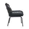 GDFStudio Sedona Outdoor Rope Club Chairs with Cushions (Set of 2) - 4 of 4