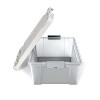 Staples 46.8 Qt. Storage Bin with Latching Lid Plastic Clear (250279) - 3 of 3
