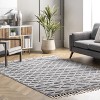 Nuloom Dottie Moroccan 4x6 Shag Indoor Area Rug for Living Room Bedroom Dining Room Nursery Kitchen, Grey/Ivory - 2 of 4