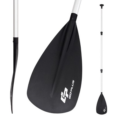 Costway Adjustable Surf & SUP Paddle 3-Piece Aluminum Alloy Stand Up Paddleboard Paddle