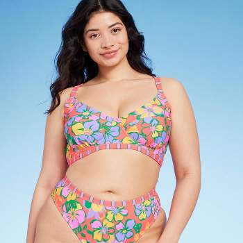 Women's Underwire Bikini Top - Wild Fable™ Multi Floral Print
