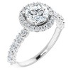 Pompeii3 1 3/4Ct Halo Diamond Engagement Ring 14k White Gold - 3 of 4