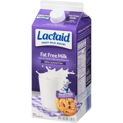 Lactaid Lactose Free Fat Free Milk - 0.5gal