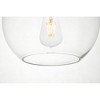 Elegant Lighting Baxter 1 Light Black Pendant With Clear Glass - image 4 of 4