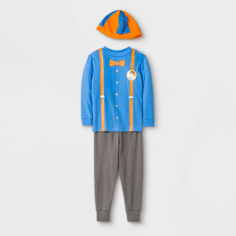 Toddler Boys&#39; 3pc Blippi Snug Fit Pajama Set - Blue, 1 of 4