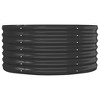 vidaXL Garden Raised Bed Powder-coated Steel 59.8"x31.5"x14.2" Anthracite - 4 of 4