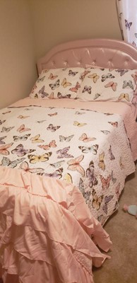 2pc Twin Kids' Flutter Butterfly Quilt Set Pink - Lush Décor : Target