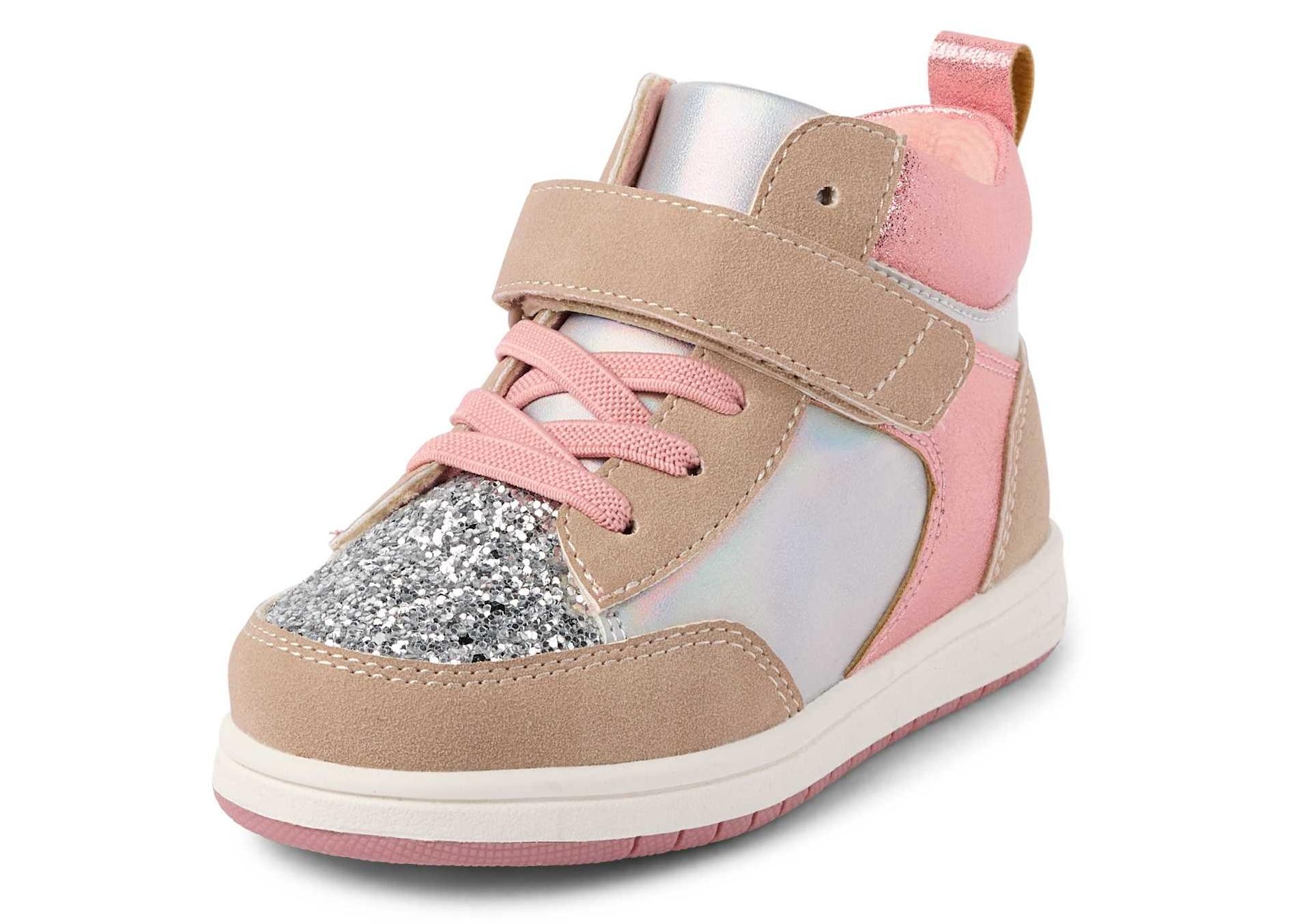 The Children's Place Toddler Girls Iridescent Colorblock High Top Sneakers