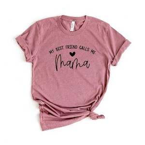 Simply Sage Market Women's My Best Friend Calls Me Mama Short Sleeve Graphic Tee - 1 of 2