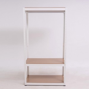 FONTOI Freestanding Storage Racks, Portable Closet with Adjustable Wire Shelf&Rod for Hanging Clothes, White, 15.74"*59"*31.49" - 1 of 4