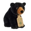 Aurora Small Black Bear Eco Nation Eco-Friendly Stuffed Animal Black 8.5" - 2 of 4
