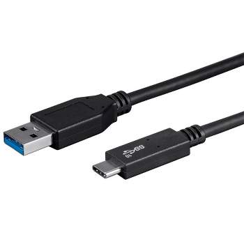Monoprice USB C to USB A 3.1 Gen 2 Cable - 1 Meter (3.3 Feet) - Black | Fast Charging, 10Gbps, 3A, 30AWG, Type C, Compatible with Xbox One / VR /