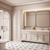 Rectangular Framed Tempered Glass Wall-Mounted Bathroom Vanity Mirror - 2 of 4