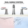 Whizmax Bathroom Faucet,8 Inch Bathroom Faucets for Sink 3 Hole, Widespread Bathroom Faucet with Pop up Drain and cUPC Lead-Free Hose - 2 of 4