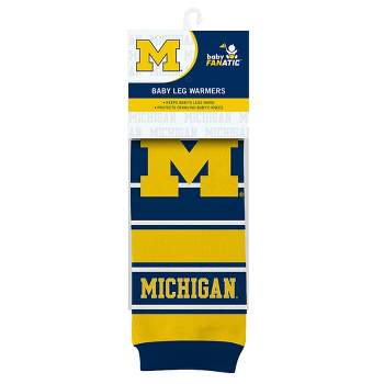 Baby Fanatic Officially Licensed Toddler & Baby Unisex Crawler Leg Warmers - NCAA Michigan Wolverines