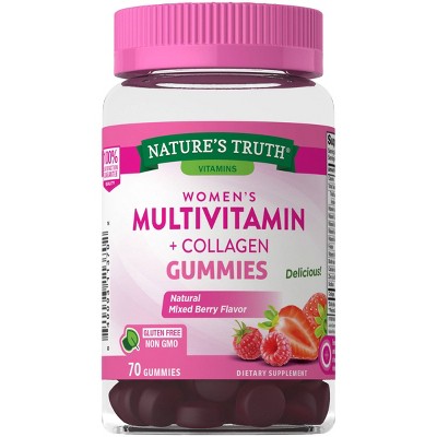 Nature's Truth Women's Multi-Vitamin Collagen Gummies - Natural Berry - 70ct