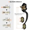 Itopfox Matte Black Front Door Handle and Deadbolt Set, Reversible Lever Entry Door Lock with Single Cylinder, Exterior Door Lockset - 3 of 4