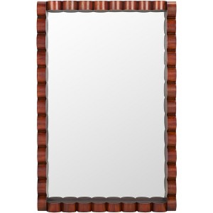 Charli Mirror - 25.98" x 38.98" - MRR9023 - Walnut - Safavieh - 1 of 4