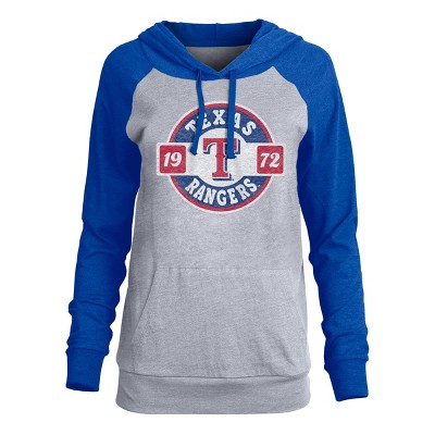 MLB Texas Rangers Women's Front Twist Poly Rayon T-Shirt - XS