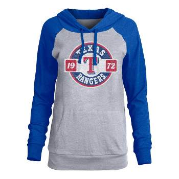 MLB Texas Rangers Women's Lightweight Bi-Blend Hooded T-Shirt
