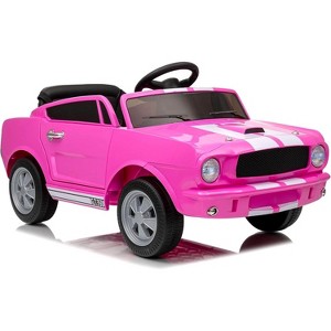 12V Ride on Toys for Toddlers with Remote Control, Licensed Ford  Shelby Kids Electric Vehicle with Safety Belt, 2 Speeds - 1 of 4