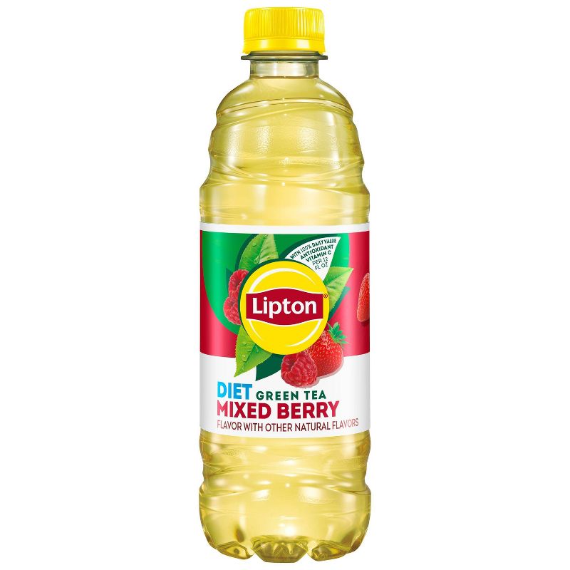 Lipton Diet Mixed Berry Green Tea - 12pk/16.9 fl oz Bottles, 5 of 6