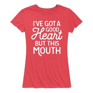 Women's - Instant Message - I've Got a Good Heart Short Sleeve Graphic T-Shirt - 1 of 4