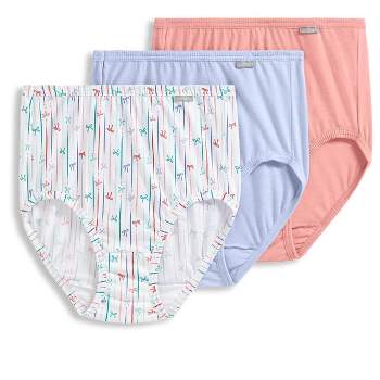 Jockey Womens Elance French Cut 3 Pack Underwear French Cuts 100% Cotton 6  Mint Petal/nordic Blue/medallion Bloom : Target