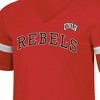 NCAA UNLV Rebels Women's Mesh Trim V-Neck T-Shirt - 3 of 3