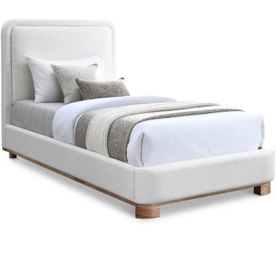 Meridian Furniture,Nolita Linen Textured Fabric Bed