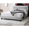 CAVINAS Queen Size Wooden Platform Bed Frame with Channel Tufting Headboard & LED Lights,No Box Spring Needed - 3 of 4