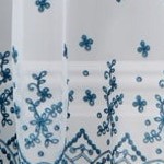 blue floral eyelet