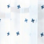 blue floral eyelet