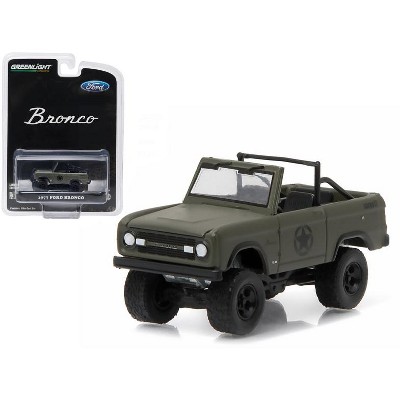 1977 Ford Bronco Military Tribute "Sarge 77" Hobby Exclusive 1/64 Diecast Model Car by Greenlight