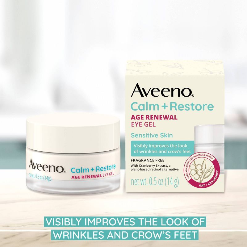 Aveeno Calm + Restore Age Renewal Under Eye Cream - 0.5 oz, 4 of 10