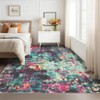 Modern Abstract Large Living Room Bedroom Area Rugs, Soft Non Slip Contemporary Throw Carpet for Dining Room - 2 of 4