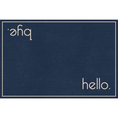 2'x3' Hello Bye Vinyl Floor Mat - A&A Story