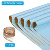 Unique Bargains Waterproof Elegant Design Floral Arrangements DIY Crafts Gift Wrap with Ribbon 1 Set - 3 of 4