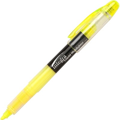 Integra Liquid Ink Highlighter Chisel Tip 12/PK Fluorescent YW 30006